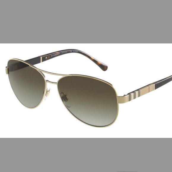 Burberry signature plaid polarized sunglasses BE-3080 - Picture 1 of 8